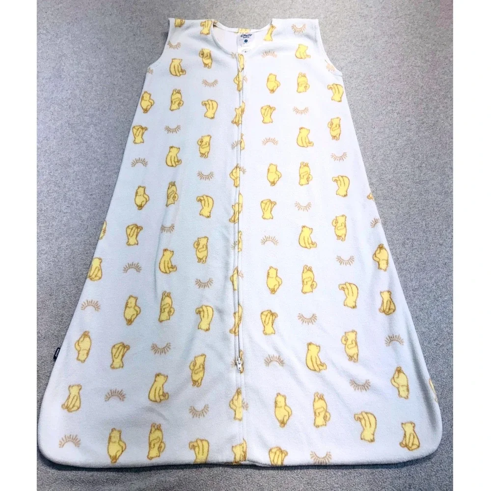 Halo SleepSack Wearable Blanket Kids Large White Yellow Winnie The‎ Pooh Fleece